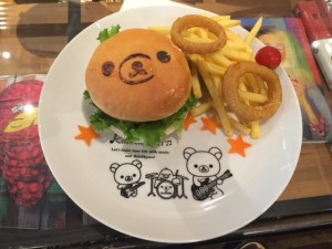 リラックマカフェ2015まくまくハンバーガー画像